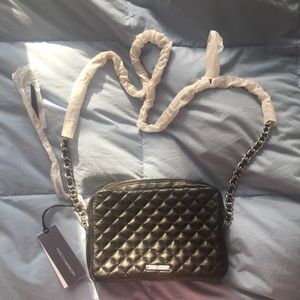 Rebecca Minkoff quilted crossbody handbag.